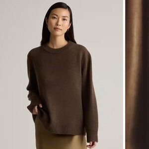 Quince Mongolian Cashmere oversized Sweater - Brown